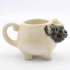 tazze da caffè cane con supporto bustina di tè