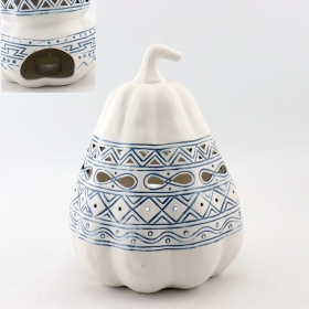 portacandele in ceramica bianca tealight in ceramica di grandi dimensioni