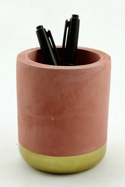 Concrete Round Pencil Holder