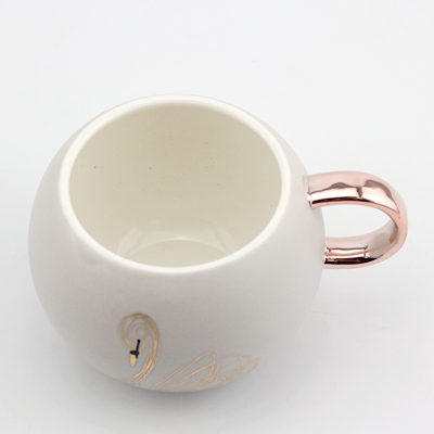 handmade ceramic swan mug