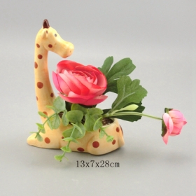 vaso di fiori mini giraffa animale fioriera