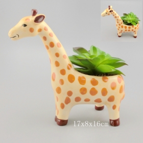 vaso di fiori mini giraffa animale fioriera