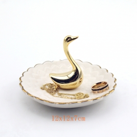 vassoio portagioie per gioielli in ceramica animale