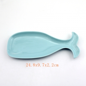 cucchiaio in ceramica per balle blu