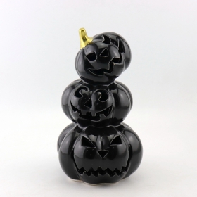 idee di decorazione di ceramica carina lanterne zucca di halloween