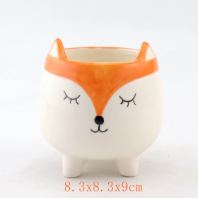 pentola fox in ceramica a forma di volpe